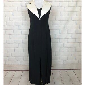 Elegant Black and White Women's Dress